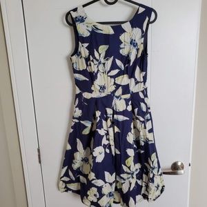 Blue floral dress